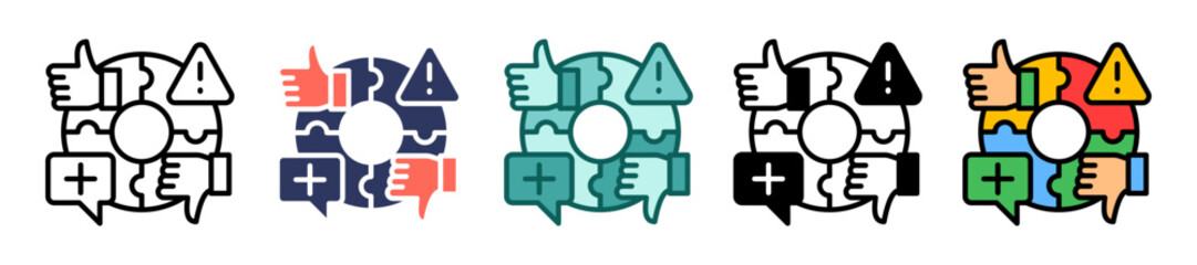 Swot Analysis multiple icon