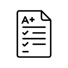 Assignment checklist with A+ grade and checkmarks on paper  