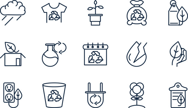 Eco-Friendly Recycling Icons 601.eps Vector Graphics for Sustainable Design Projects