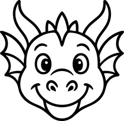 Fototapeta premium Children's Animal Illustration Coloring Book, 12 Zodiac Animals