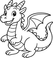 Fototapeta premium Children's Animal Illustration Coloring Book, 12 Zodiac Animals