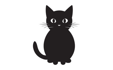 Obraz premium halloween black and white cat