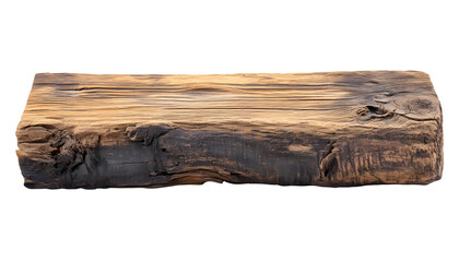 Fototapeta premium Rustic Wooden Slab Perfect for Product Displays Design Inspiration isolated on transparent background