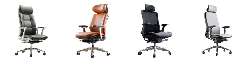 Ergonomic office chairs with modern design and adjustable features