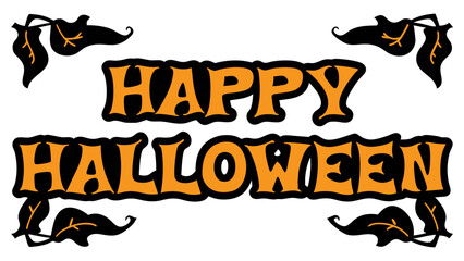 Happy Halloween typography