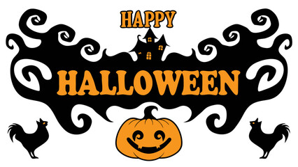 Happy Halloween typography