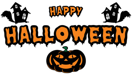 Happy Halloween typography