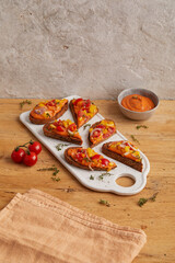 Bean Spread on Toasted Bread