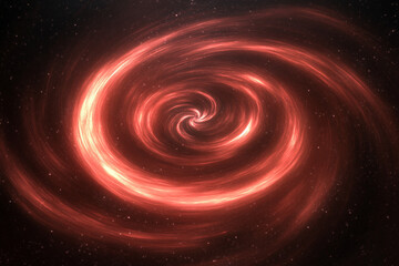 Cosmic nebula displays swirling shades of red and pink capturing the beauty of the universe
