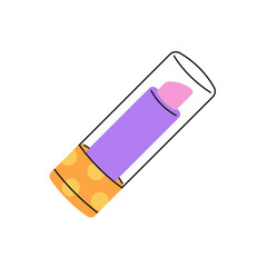 Colorful lipstick illustration