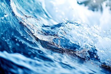 Beautiful a Dynamic and Energetic Scene of Water in Motion