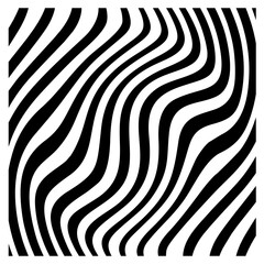 black and white striped wave background 