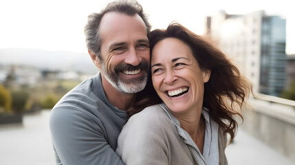 portrait of a happy couple