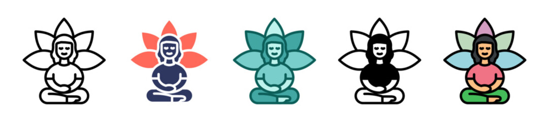 Mindfulness Meditation multiple icon