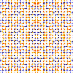 Endless vector seamless pattern consisting of various colorful graphic elements.