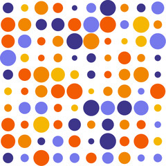 Endless vector seamless pattern consisting of various colorful graphic elements.