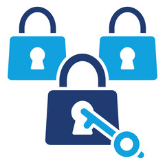 Immutable Flat Blue Icon