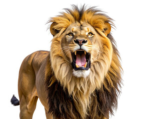 Obraz premium Lion Roaring with Intensity – Symbol of Inner Strength