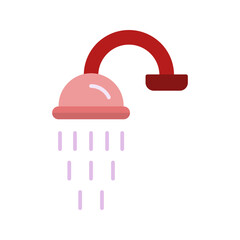 Fototapeta premium Shower Vector Icon