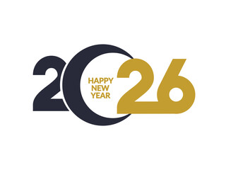 2026 Happy New Year em Estilo Moderno