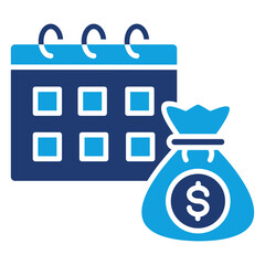 Payday Flat Blue Icon