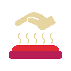 Hot Surface Vector Icon
