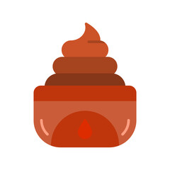 Cream Vector Icon