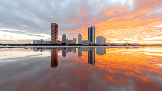 St. Petersburg, Florida, USA. Cityscape image of St. Petersburg,