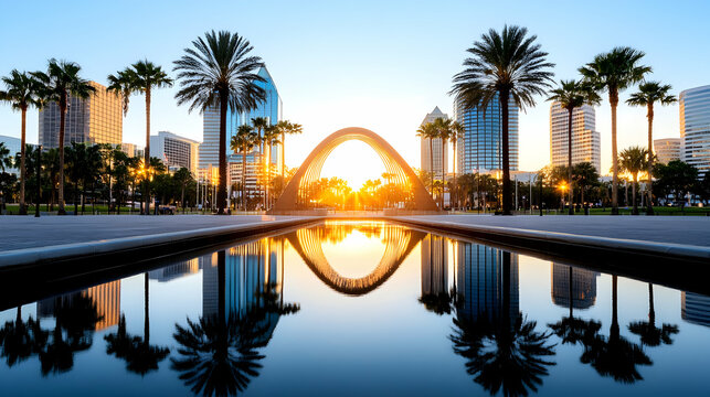 St. Petersburg, Florida, USA. Cityscape image of St. Petersburg,