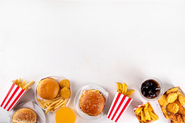 Fast food delivery menu background