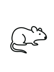 mouse vector icon,  lab mouse symbol