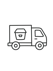 burger food truck,  fast food delivery truck