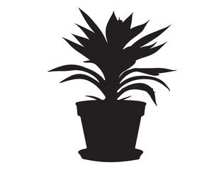 PLANT IN POT SILHOUETTE