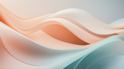 Soft pastel illustrations with soft curves and delicate lines, natural light, simple design.