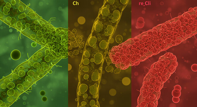 Algal Cell Structure Comparison: Green, Brown, and Red Algae