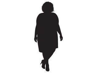  PLUS SIZE WOMAN SILHOUETTE