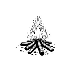A Warm Campfire Illustration: Capturing the Essence of Outdoor Adventures and Coziness