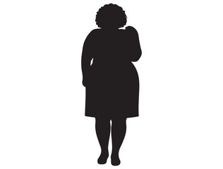  PLUS SIZE WOMAN SILHOUETTE