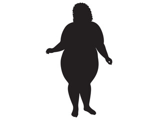  PLUS SIZE WOMAN SILHOUETTE