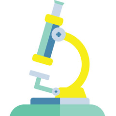 microscope vector flat illustration