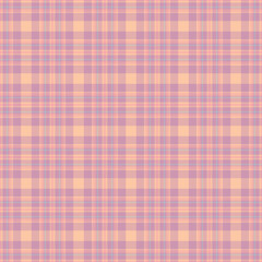 Wrapping tartan texture fabric, structure pattern plaid seamless. Asymmetric textile background vector check in light and orange colors.