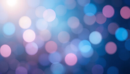 Fototapeta premium Abstract Blue and Pink Bokeh Background Soft, Dreamy, and Festive Lights