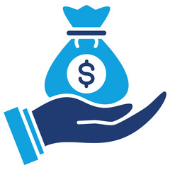 Capital Flat Blue Icon