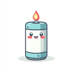 Cute cartoon candle