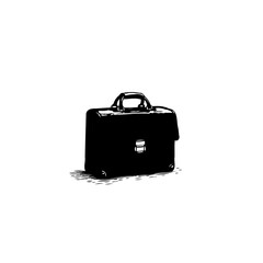 Elegant black briefcase illustration evoking sophistication and professional style