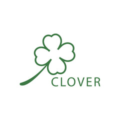 Stylized clover logo and symbol design