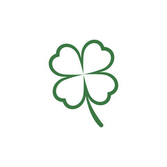 Stylized clover logo and symbol design