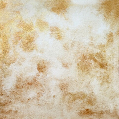 Beautiful old brown and gold watercolor background. Watercolor Beige, sepia toned pastel texture. Hand drawn illustration isolated on background. Party invitation, birthday celebration, for wall