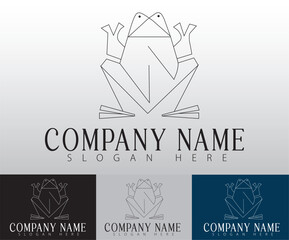 A simple frog logo exudes flexibility, perfectly suited for forward-moving companies.