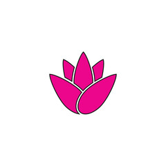 Beauty Vector lotus flowers design logo Template icon